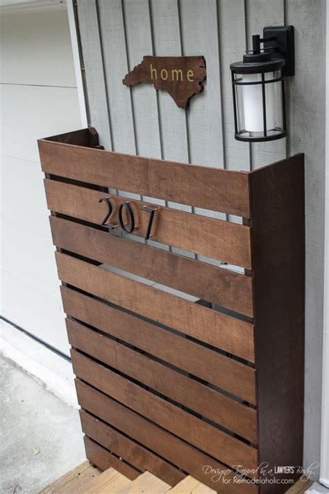 wooden screen utility box cover